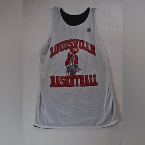 Vintage Louisville Cardinals Basketball Converse Reversible Practice Jersey #12
